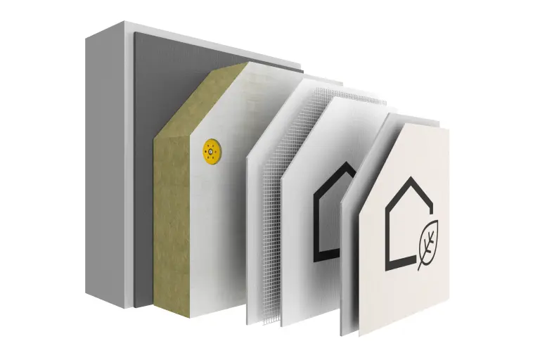 Systemaufbau nachhaltigstes Dämmsystem von Sto: WDVS StoTherm AimS® 