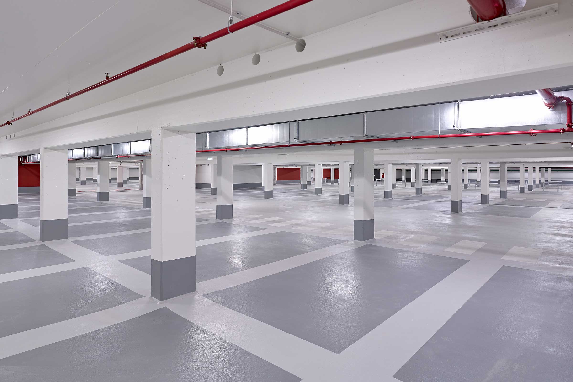 Vue d'un intérieur, parking souterrain Platz D’Agen, Dinslaken, DE