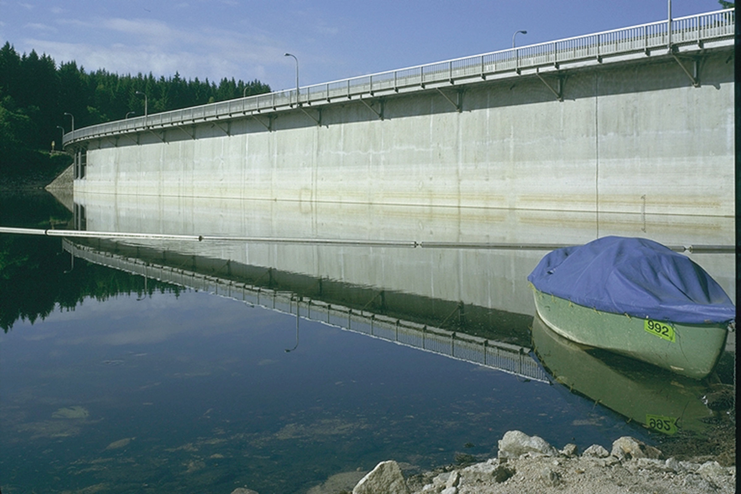 Staumauer Schluchsee, DE, Sto-Kompetenz&nbsp;: mortier hydraulique pour projection humide StoCrete TS 200