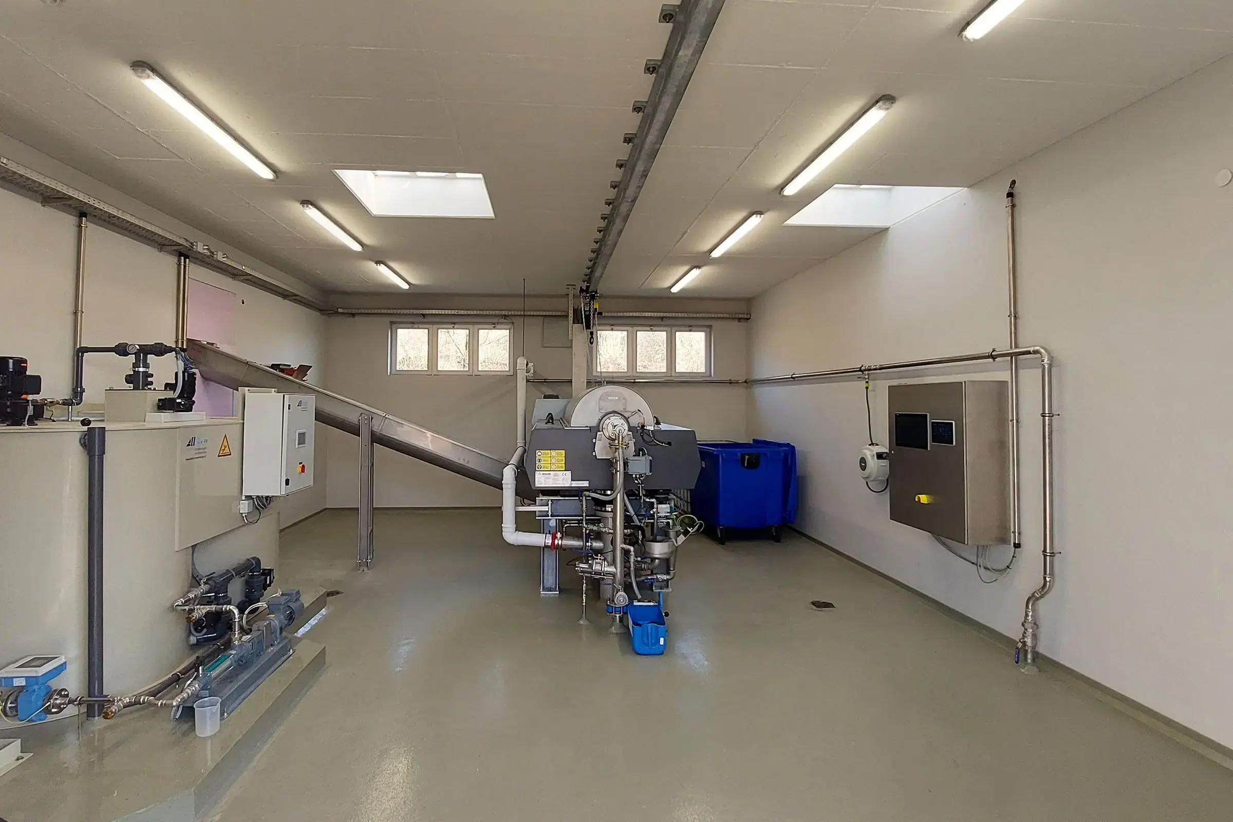 Bodenbeschichtung in Schlammentwässerungsanlage Murg DE 