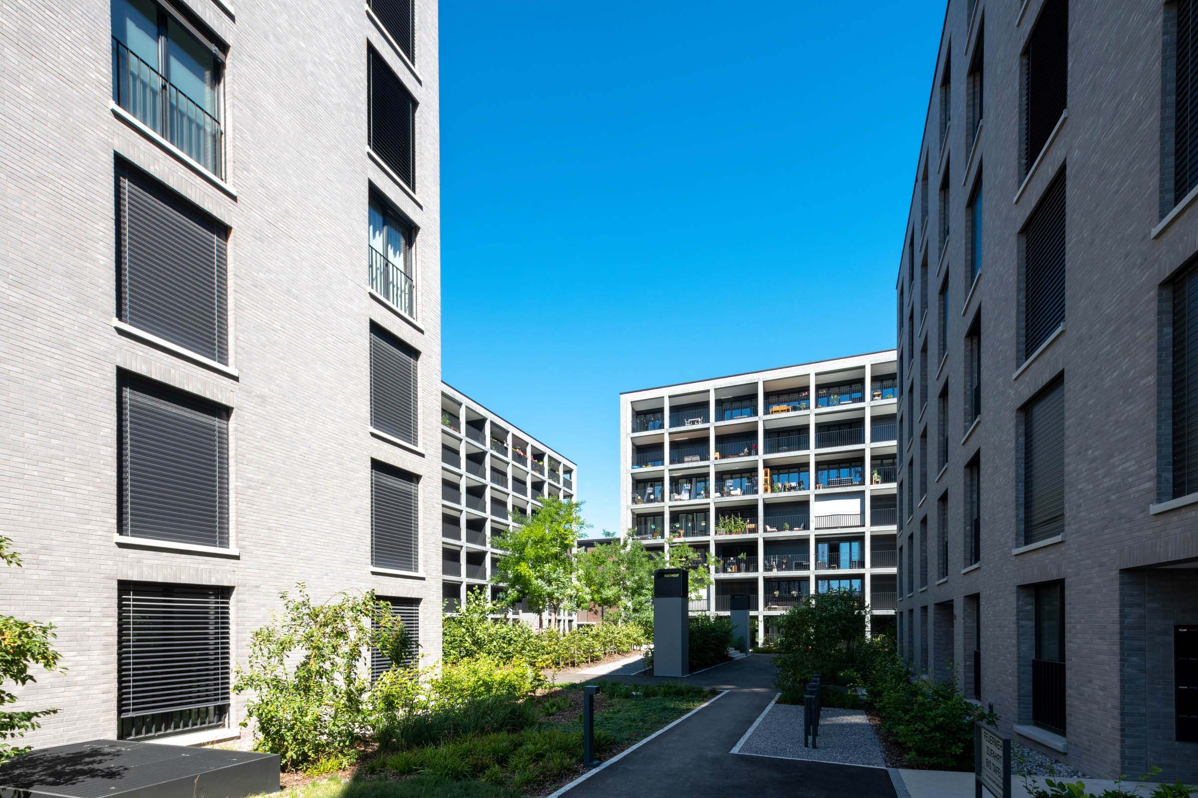 Vue extérieure du complexe résidentiel Bülachguss 3 MFH Baufeld 6, Bülach CH