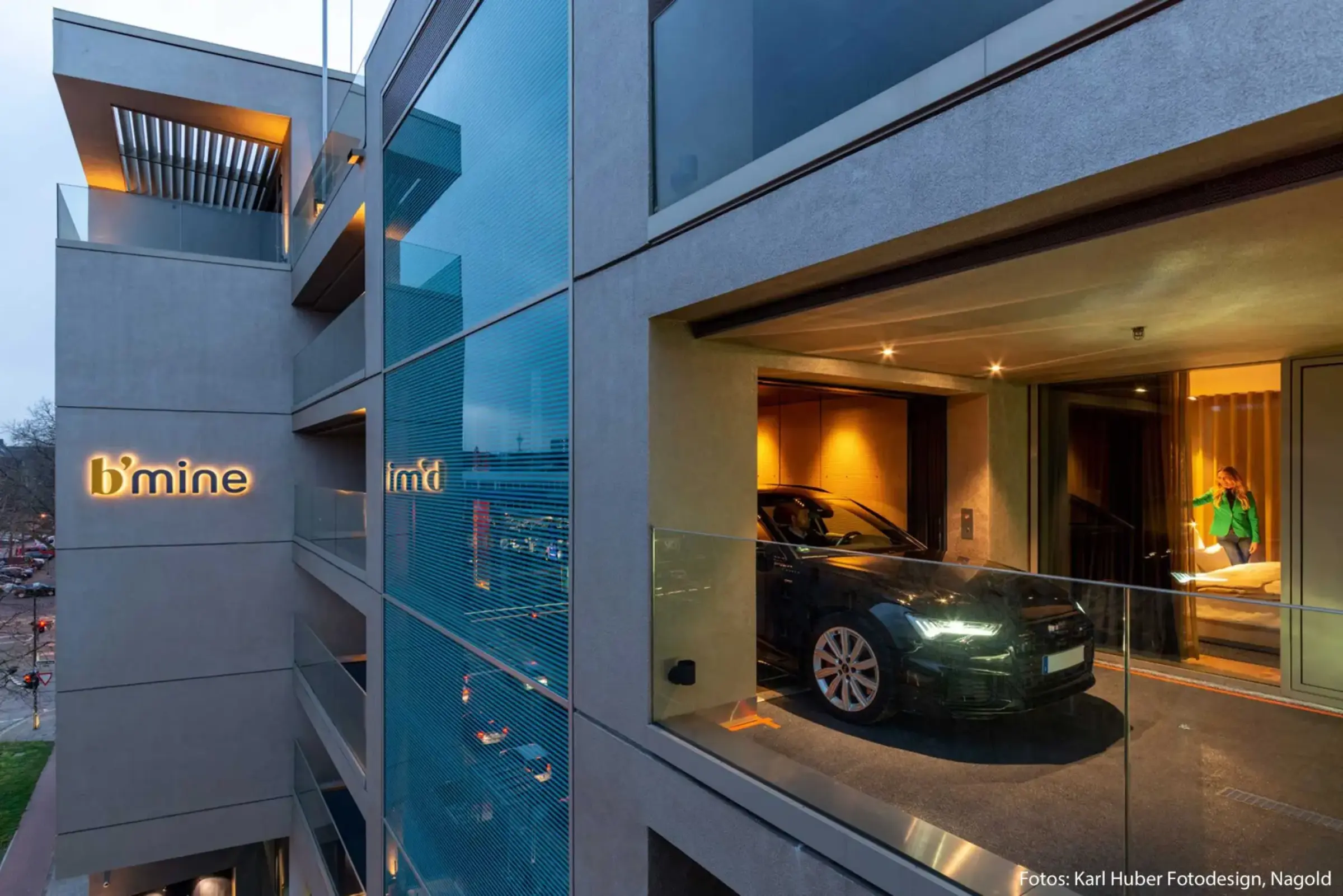 Ansicht carloft in Hotel von aussen