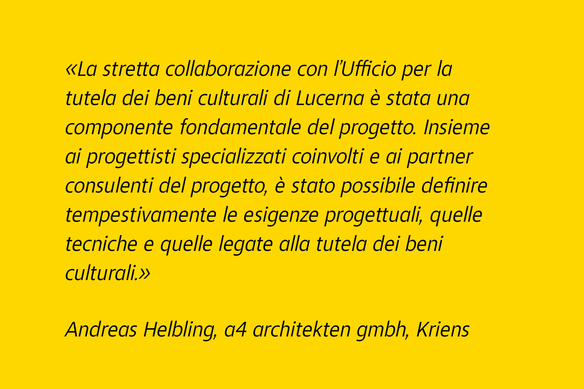 Dichiarazione dell'architetto