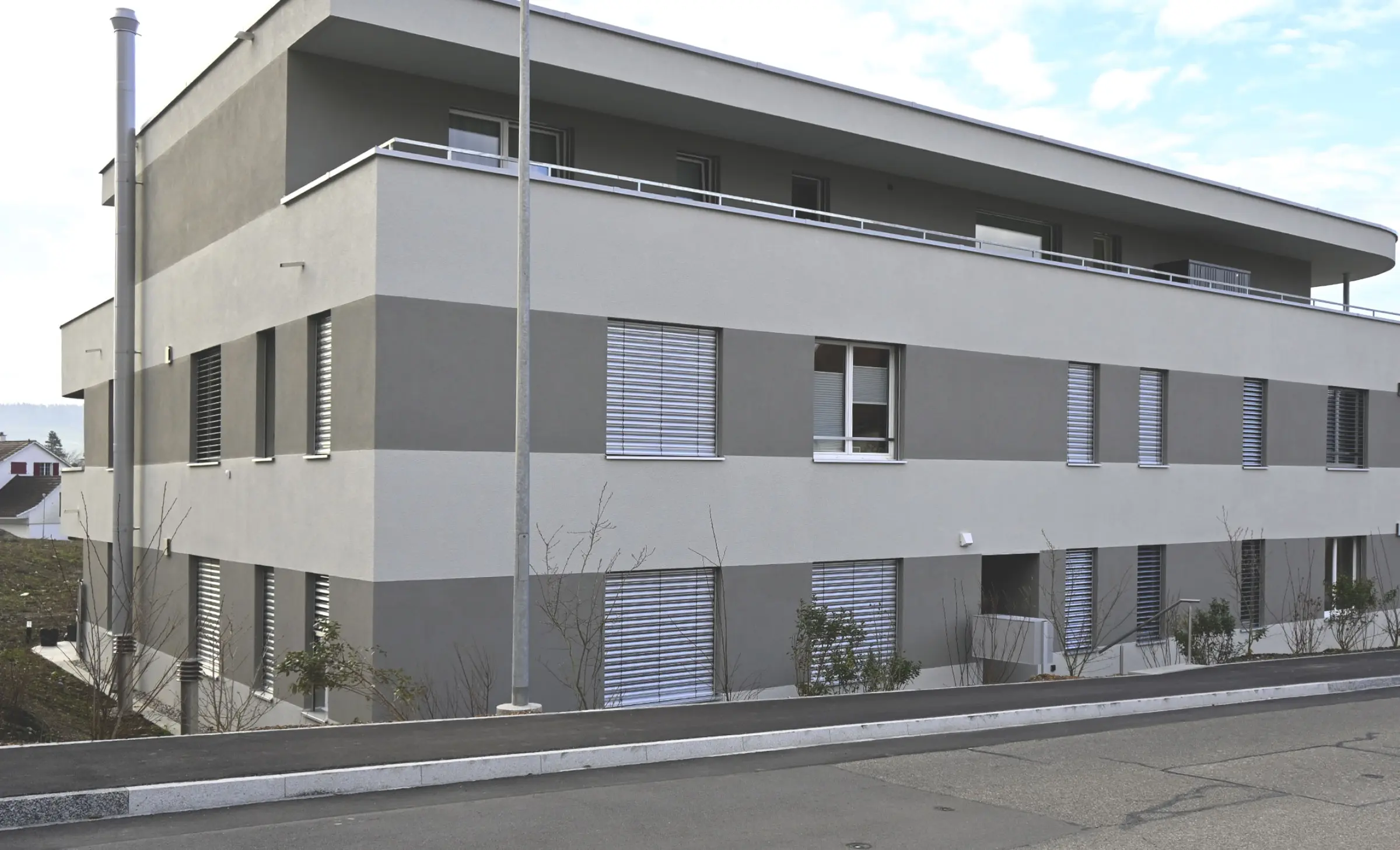 Hinteransicht MFH Grosse Schanz in Stein am Rhein 