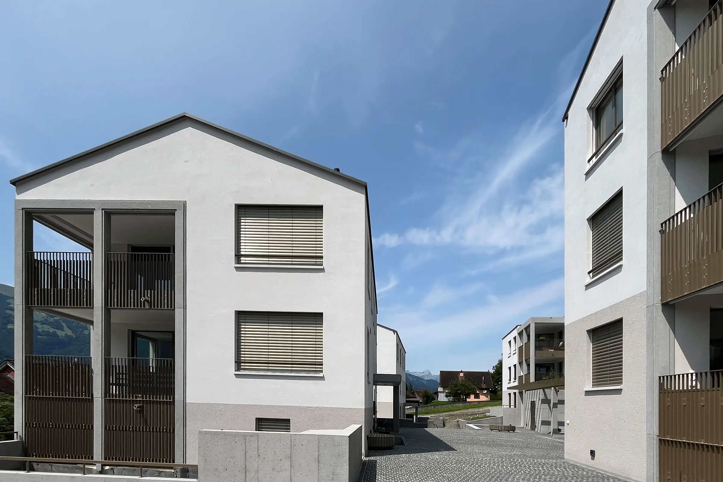 Complexe résidentiel de plusieurs maisons à Balzers