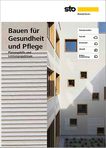Titlebild der Broschüre Bauen für Gesundheit und Pflege
