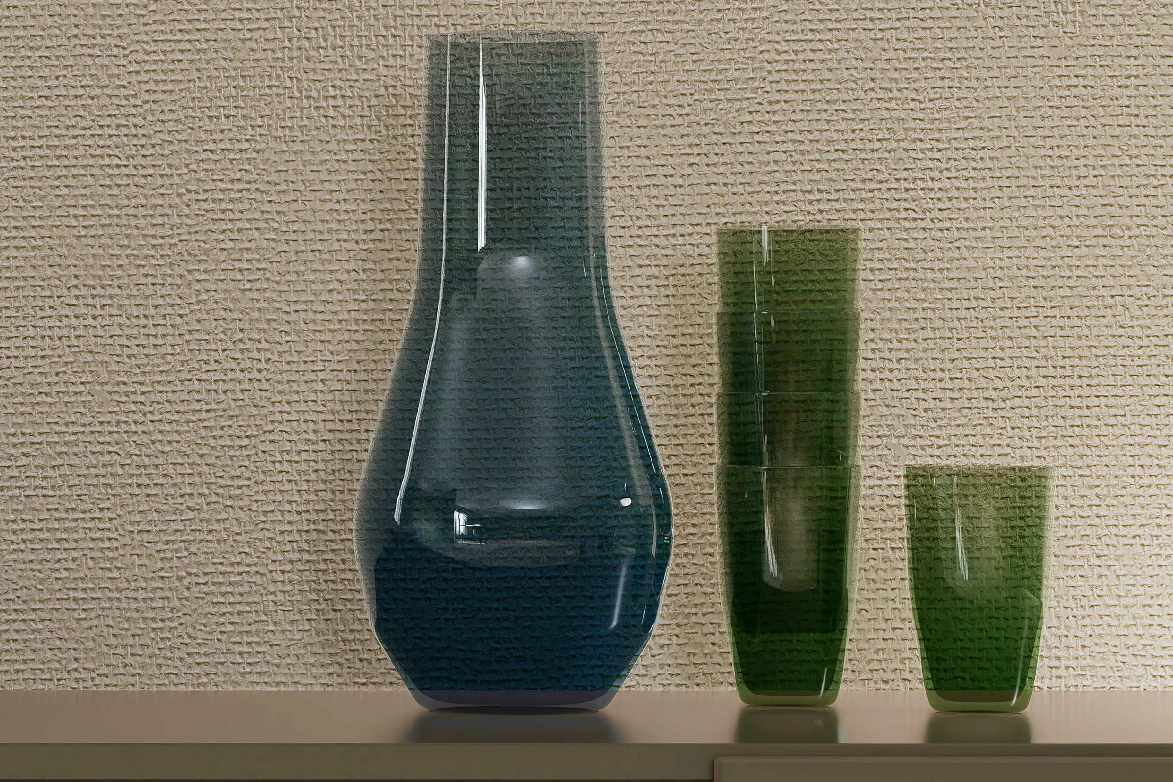 Wohndetail Esszimmer: Sideboard mit Vasen, Farbtöne Interior Colors 24+ von Sto