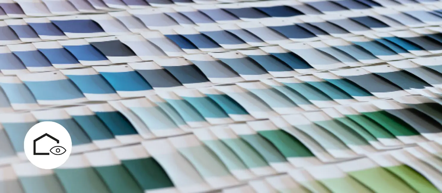 Ausschnitt der Farbtöne des Farbsystems StoColor System, Grün- und Blautöne 