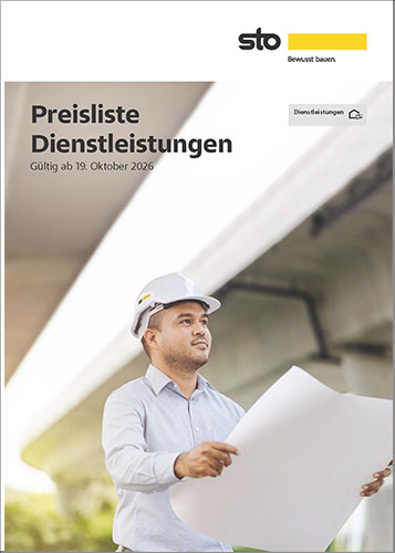 Titelblatt Dienstleistungspreisliste - Zwei Fachhandwerker im Gespräch