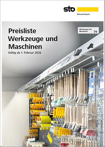 Titelblatt Preisliste Werkzeuge und Maschinen 