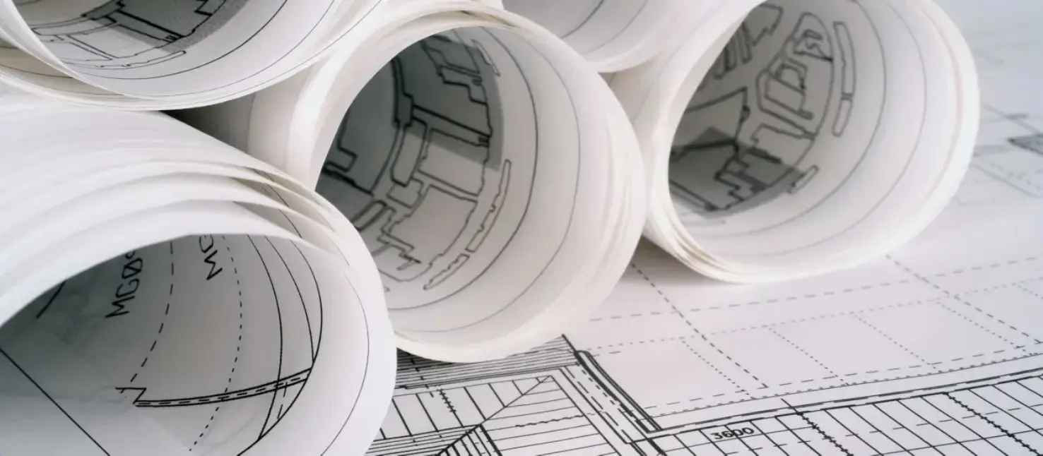 Abbildung von Planungsunterlagen