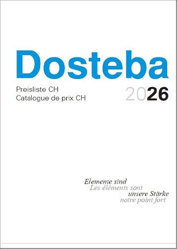 Titelblatt Dosteba Preisliste 2026