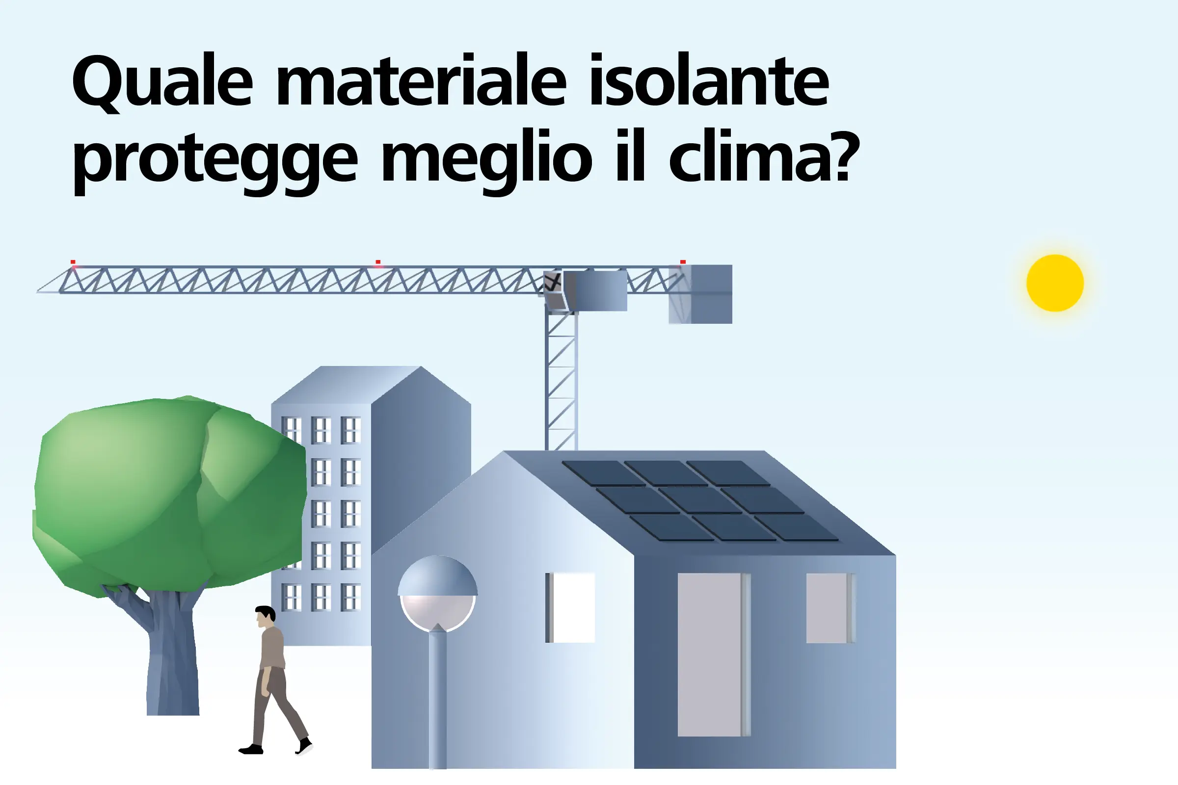 Grafica sul tema dell'isolamento ecologico con Sto