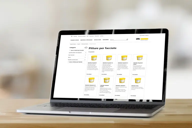 Schermo con negozio online Sto