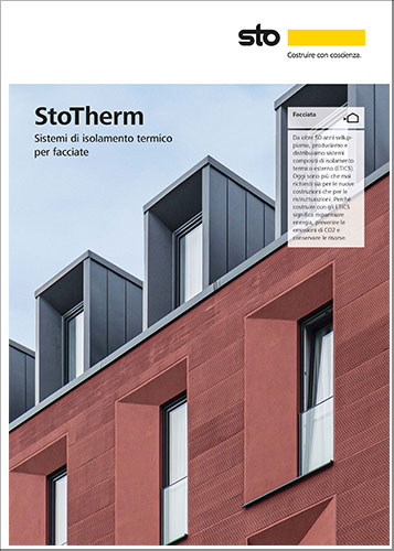 Copertina della brochure StoTherm - Facciata rossa