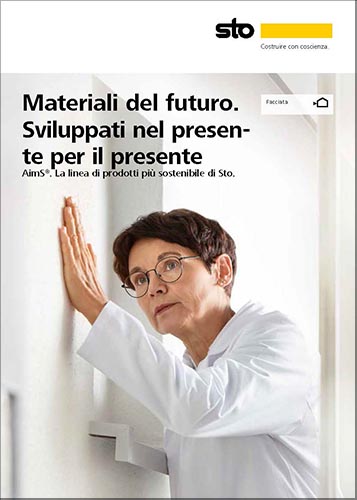 Copertina della brochure AimS®. La linea di prodotti più sostenibile di Sto