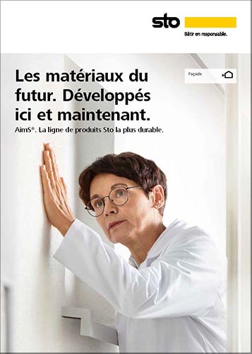 Couverture de la brochure AimS®. La ligne de produits la plus durable de Sto