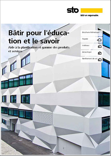 Couverture de la brochure Construire pour l'éducation et le savoir