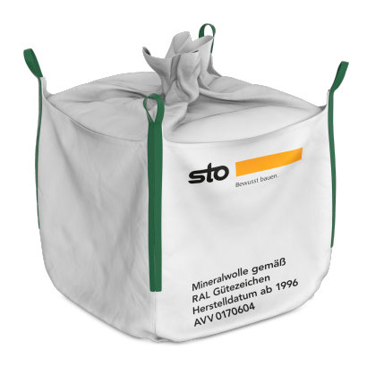 Recyclingsack für Mineralwolle-Verschnitt
